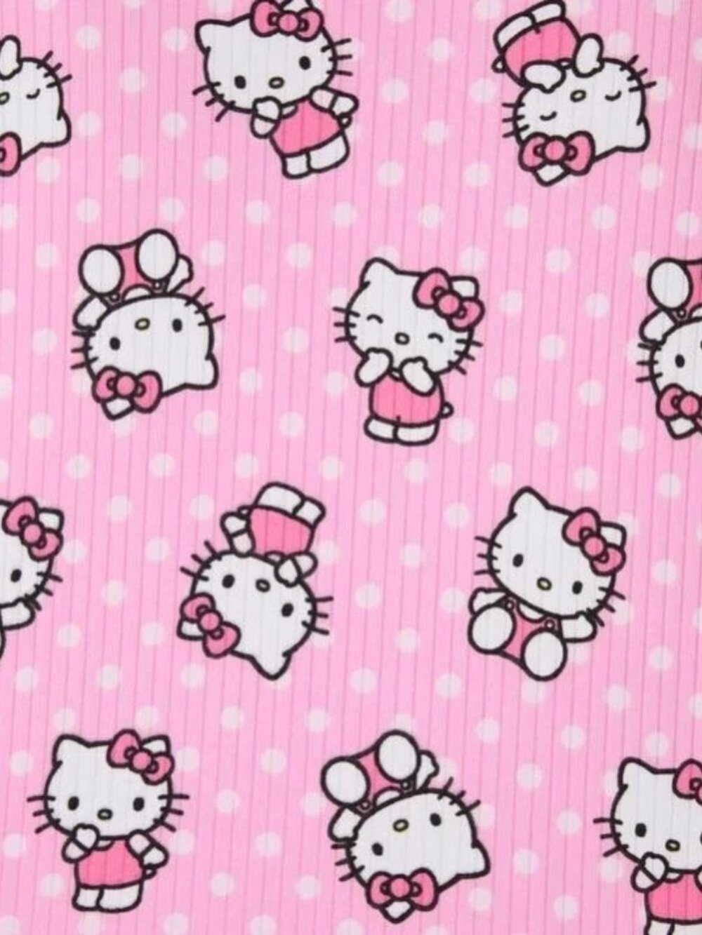 NEW Hello Kitty 2 Pc Pajama Set NWT XL Short Sleeve Top Jogger Pants Pink - Picture 10 of 10